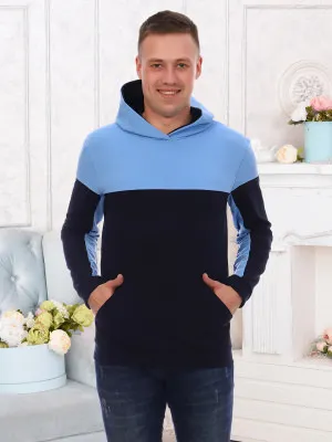 Томас(син) Толстовка р.46 футер(80% хлопок,15% п/э, 5% лайкра)