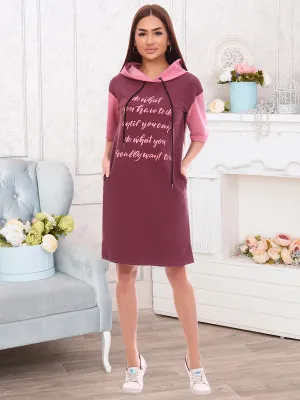 Бритни(марсала) туника р.56, 80%хлопок, 15%п/э, 5%лайкра