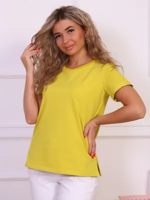 Джуди(лимон) футболка р.48 (80% хлопок, 15%п/э, 5% лайкра)