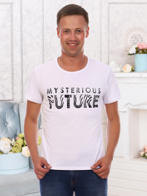 Future(белый) футболка муж. р.50, кулирка с лайкрой (95%хлопок 5%лайкра)