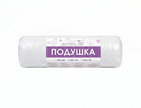 Подушка 50*70 микрофибра у/степ полиэфир(бел.), тубус