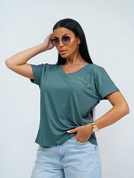 Оксана(зеленый) футболка р.56 
