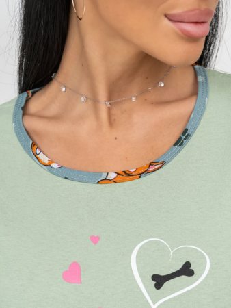 Корги(олива) футболка+бриджи