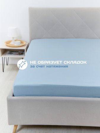 Простынь на резинке поплин