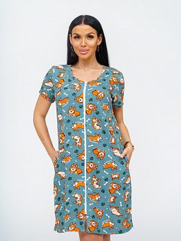 Корги(олива) халат р.52