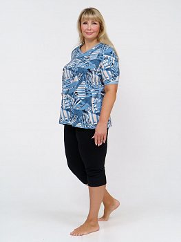 Риана(джинс) костюм р.52, кулирка (100% хлопок)