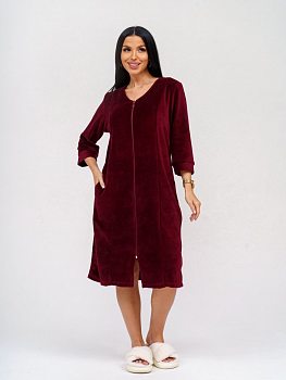 Азалия(бордо) халат р.50