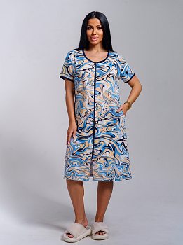 Амина(голубой) халат р.52