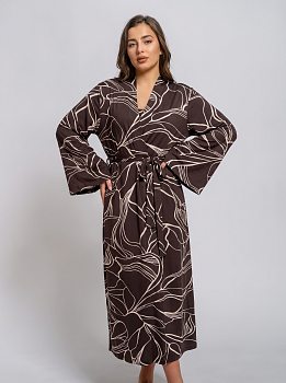 Вероника(шоколадный узор) пеньюар р.60