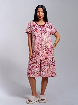 Амина(розовый) халат р.52